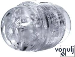 Fleshlight maszturbátor Quickshot Riley Reid - realisztikus, ánusz és vagina nyílással, áttetsző, vizálló, vibráció nélküli