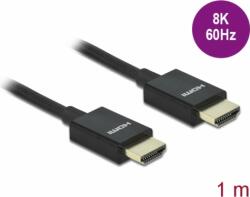 Delock Nagysebességű HDMI Coaxial v2.1 apa - apa kábel 1m Fekete (85384)