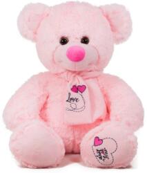 Amek Toys Jucărie de pluș Amek Toys - Ursuleț de pluș cu eșarfă roz, 45 cm (040104-2)