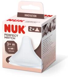 Nuk Tetină de silicon, mărimea M, 3+ luni, 2 bucati, Nuk