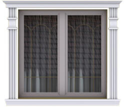 ANRO Ablak szett-16 (Kültéri ablak homlokzati díszítéséhez) (Szett-16)