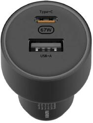 Xiaomi Charger 67W Car Black (Type A + Type C) autós töltő (BHR6814GL)