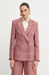 Marciano Guess zakó CLAUDIA rózsaszín, mintás, kétsoros gombolású, 5GGN15 7302A - rózsaszín 42