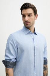 HUGO BOSS len ing férfi, galléros, regular, 50539531 - kék 41
