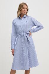 Ralph Lauren pamut ruha mini, harang alakú, 211891428 - kék 42