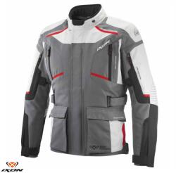Ixon Geaca moto Ixon Midgard MS - barbati, all season, impermeabila, touring/adventure, gri/negru/rosu (1051010984033)