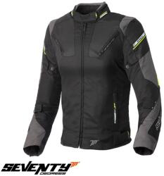 Seventy Degrees Geaca moto Seventy Degrees SD-JR71 - dama, all season, impermeabila, sport, negru/galben fluor (SD2107103)