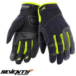 Seventy Degrees Manusi moto Seventy Degrees SD-C48 - barbati, vara, street, degete tactile, negru/galben (SD1204803)