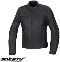 Seventy Degrees Geaca moto piele Seventy Degrees SD-JL1 - barbati, vara, impermeabila, cafe racer, negru (SD2500101)