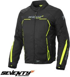 Seventy Degrees Geaca moto Seventy Degrees SD-JR65 - barbati, all season, impermeabila, racing, negru/galben fluor (SD2106503)