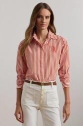 Ralph Lauren pamut ing női, galléros, narancssárga, relaxed, 200957334 - narancssárga S