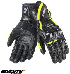 Seventy Degrees Manusi moto piele Seventy Degrees SD-R2K - copii, vara, racing, negru/galben (SD1103803)