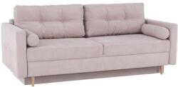 TEMPO KONDELA AURELIA halvány rózsaszín kinyitható kanapé 216cm