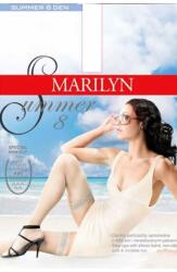 Marilyn Dresuri cu banda adeziva, talpa ABS - Marilyn Summer 8 Abs, 8 DEN - alb, negru (Culoare: Alb, Marime: 1/2)