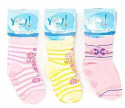 YO Club Sosete colorate cu ABS pentru fete SK06ABSG (Culoare: Multicolor, Marime: M) (10456)