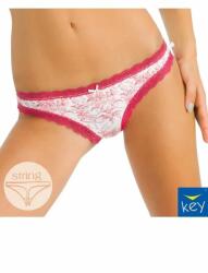 Key Underwear Chilot tanga dama, bumbac - Key Underwear LPW 728 (Culoare: Blue, Marime: S) (NX-10407)