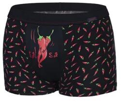 Cornette Boxeri barbati cu model chili - Cornette M010-069 Salsa (Culoare: Negru, Marime: M) (29662)