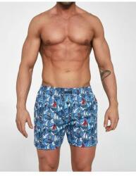 Cornette Boxeri barbati / boxeri pentru dormit, marimi S-2XL - Cornette Classic M001-104 (Culoare: Albastru, Marime: L)