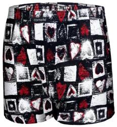 Cornette Boxeri barbati / boxeri pentru dormit, 100% bumbac, marimi S-2XL - Cornette M048-004 Heart 2 (Culoare: Negru, Marime: 2XL)
