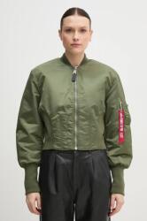 Alpha Industries bomber dzseki Waisted MA-1 Wmn női, zöld, átmeneti, 148003 - zöld S