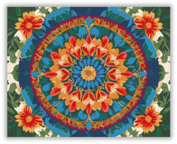 Színes Virág Mandala - számfestő készlet
