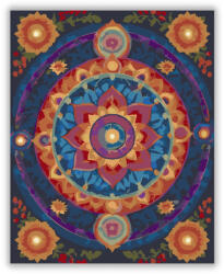  Chakra Harmónia Mandala - számfestő készlet