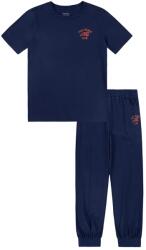 Ralph Lauren gyerek pamut pizsama sötétkék, sima, 8P0249 - sötétkék 98-104