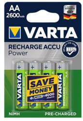 VARTA Akkumulátor ceruza VARTA Recharge Accu Power AA 4x2600 mAh (5716101404) - forpami
