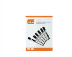 Nobo Táblamarker folyékonytintás1-3 mm 6db fekete (VN5377)