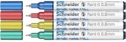 Schneider Paint-It 010 Akril marker készlet 0.8 mm 4 különböző metálfényű szín V2 (ML01011502)