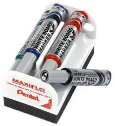 Pentel Maxiflo Táblamarker készlet 6 mm kúpos hegy 4 szín (MWL5M-4N)