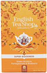 English Tea Shop English Tea Shop 20 bio zöld rooibos gránátalma áfonya tea 35 g - biopanda