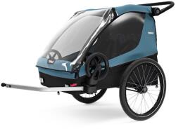 Thule Remorca de bicicleta pentru transport copii, Thule, Courier, Aegean Blue, 2 locuri - gimihome