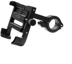FIXED Suport de telefon mobil FIXED Bikee ALU 2 din aluminiu cu cap pivotant, Negru (FIXBIA2-BK)