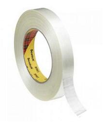 3M 8981 Bandă de ambalare întărită longitudinal, 25 mm x 50 m (7000095576)