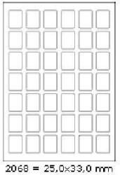 CDRmarket Etichete autoadezive 25 x 33 mm, 42 de etichete, A4, 100 coli (R0ECO.2068A)