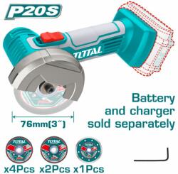 TOTAL TAGLI76011 Polizor unghiular