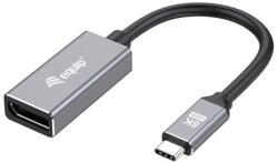 Equip 133493 video átalakító kábel 0, 15 M USB C-típus DisplayPort Fekete, Szürke (133493)