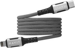 Havit 6939119077563 Lightning kábel 1 M Fekete, Ezüst (CB6298)