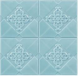 SDEPOT 10 db SDEPOT® tapéta csempe készlet, 3 mm vastag, mérete 69x69 cm, elegáns modell, kék (SET10_TAPET_75_BLUE)