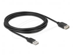 Delock EASY USB 2.0 Type-A -> Type-A kábel 3m fekete (81514)