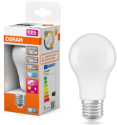 OSRAM LED Star Classic E27 LED beépített mozgásérzékelővel, 8, 8 W, 840 lm, opál - 60W izzó helyett (4099854129346)