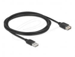 Delock EASY USB 2.0 Type-A -> Type-A kábel 2m fekete (81513)