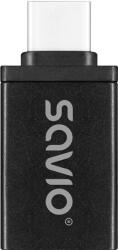 SAVIO AK-80 video átalakító kábel 0 M USB A típus USB C-típus Fekete (SAVAK-80)
