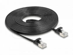 Delock RJ45 lapos patch kábel apa - apa Cat. 6A U/FTP 5 m fekete (81167)