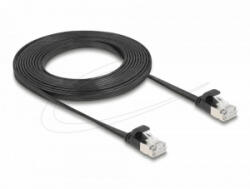 Delock RJ45 lapos patch kábel apa - apa Cat. 6A U/FTP 3 m fekete (81166)