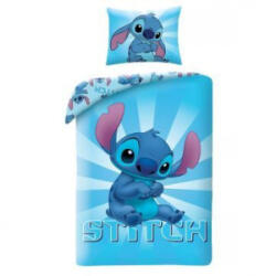 Halantex Lilo&Stitch: Vidámság kétrészes pamut ágynemű garnitúra - 140 x 200 cm (LS3595BL) - aqua