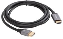 Lanberg CA-DPHD-20CU-0018-BK video átalakító kábel 1, 8 M DisplayPort HDMI A-típus (Standard) Fekete, Ezüst (CA-DPHD-20CU-0018-BK)