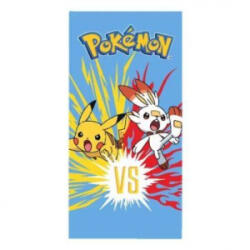 Carbotex Pokémon: Pikachu párbaj fürdőlepedő, pamut - 70 x 140 cm (PK240515-R) - aqua