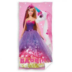 Carbotex Barbie: Born to Dream fürdőlepedő, pamut - 70 x 140 cm (BARB235001_V-R) - aqua